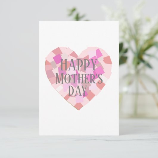 HAPPY MUTTER'S DAY Card Dankeskarte (Stehend Vorderseite)