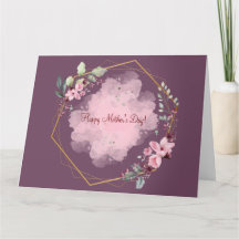 HAPPY MUTTER'S DAY (DARK LILAC) CARD