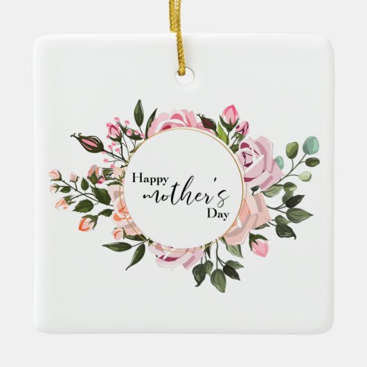 Happy Mutter's day Foil Card Keramikornament (Vorderseite)