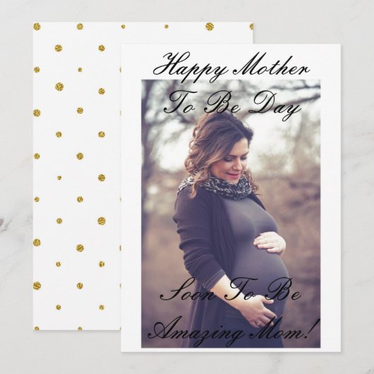 HAPPY MUTTER'S DAY GREETING CARD EINLADUNG (Vorne/Hinten)