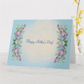 HAPPY MUTTER'S DAY (LIGHT BLAUE) CARD KARTE (Gelbe Blume)