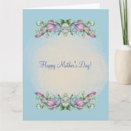 HAPPY MUTTER'S DAY (LIGHT BLUE) CARD KARTE