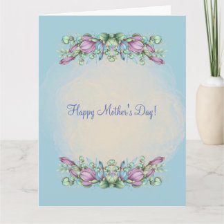 HAPPY MUTTER'S DAY (LIGHT BLUE) CARD KARTE