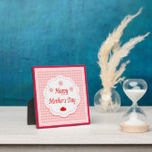 "HAPPY MUTTER'S DAY" PINK HEARTS FOTOPLATTE (InSitu)