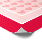 "HAPPY MUTTER'S DAY" PINK HEARTS POSTER (Ecke)