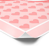 "HAPPY MUTTER'S DAY" PINK HEARTS POSTER (Ecke)