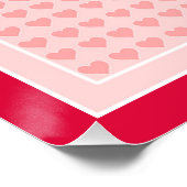 "HAPPY MUTTER'S DAY" PINK HEARTS POSTER (Ecke)