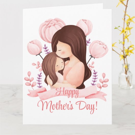 Happy Mutter's Day Welt besten Mama personalisiert Karte (Gelbe Blume)