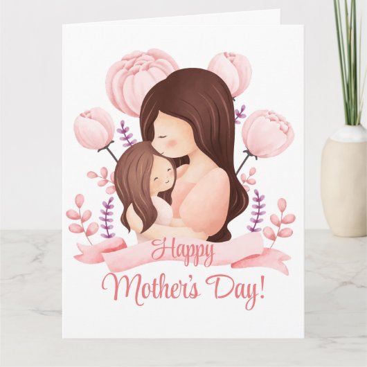 Happy Mutter's Day Welt besten Mama personalisiert Karte (Vorderseite)