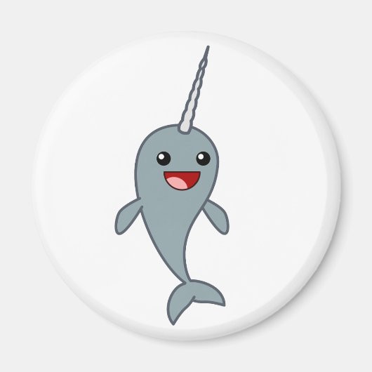Happy Narwhal Magnet (Vorne)