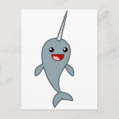 Happy Narwhal Postkarte (Vorderseite)