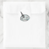 Happy narwhal Stickers (Tasche)
