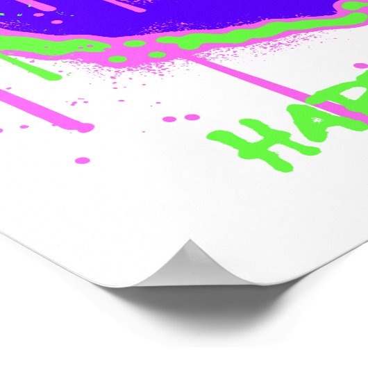 Happy Nation Toxified Art Poster - Bold, Ironic, a (Ecke)