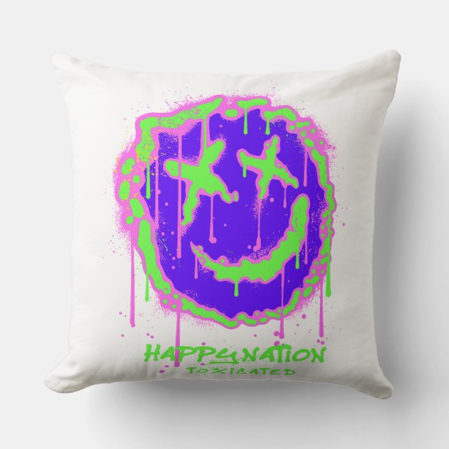Happy Nation Toxified Decorative Throw Kissen - Ed (Vorderseite)