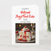 Happy National Angel Food Cake Day! Rezept-Karte Karte (Vorderseite)
