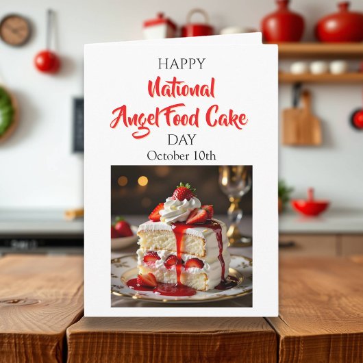 Happy National Angel Food Cake Day! Rezept-Karte Karte