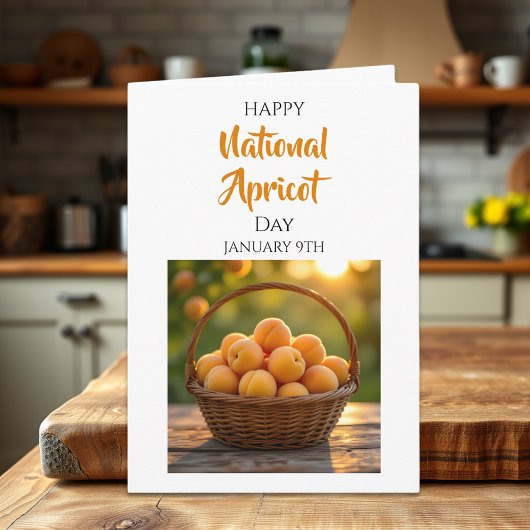 Happy National Apricot Day | January 9th Karte