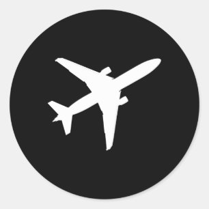 Happy National Aviation Day Runder Aufkleber