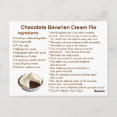 Happy National Bavarian Cream Pie Day! Nov 27th Postkarte (Rückseite)