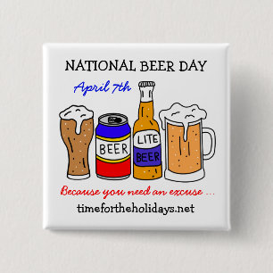 Happy National Beer Day - 7. April Button