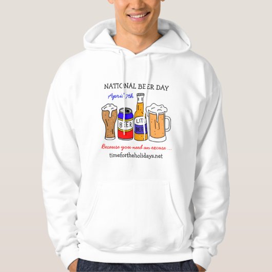 Happy National Beer Day - 7. April Hoodie (Vorderseite)