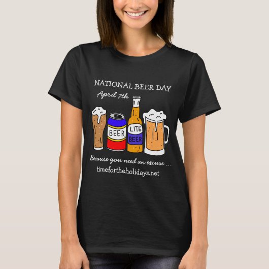 Happy National Beer Day - 7. April T-Shirt (Vorderseite)