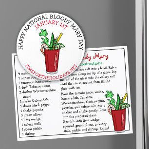 Happy National Bloody Mary Day Januar Magnet