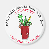 Happy National Bloody Mary Day Januar Magnet (Vorne)