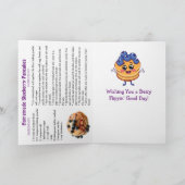 Happy National Blueberry Pancake Day! Jan 28th Karte (Innenseite)