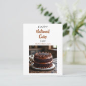 Happy National Cake Day | Nov 26th Postkarte (Stehend Vorderseite)