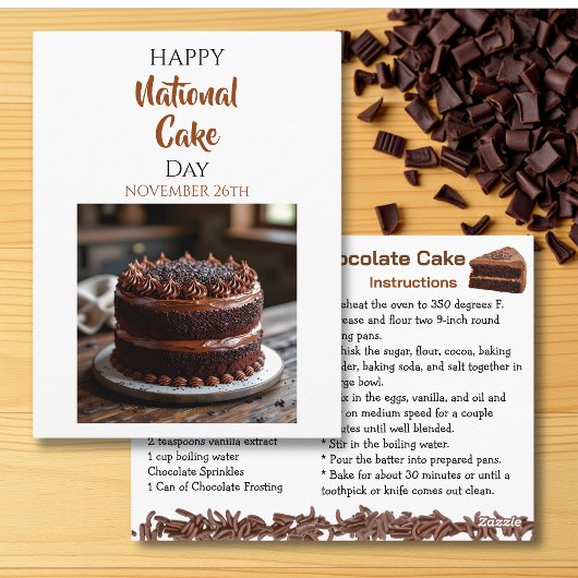 Happy National Cake Day | Nov 26th Postkarte