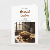 Happy National Cashew Day | Nov 23rd Karte (Vorderseite)