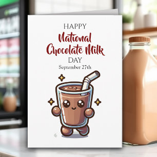 Happy National Chocolate Milk Day Karte