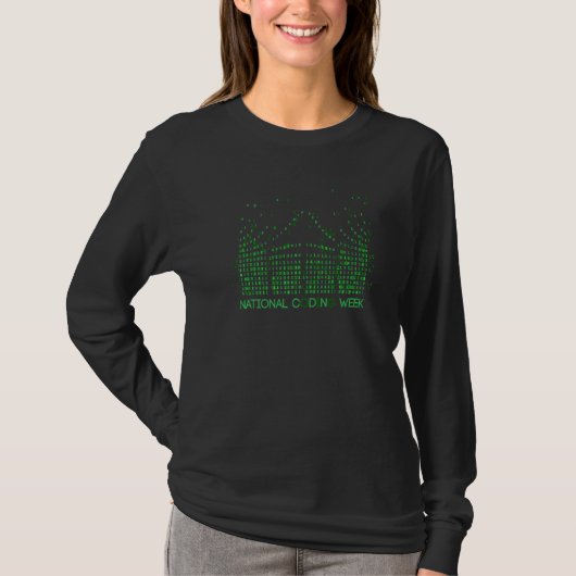 Happy National Coding Week Programmer Computer Ner T-Shirt (Vorderseite)
