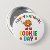 Happy National Cookie Day Chocolate Chip Cookie Button (Vorne & Hinten)