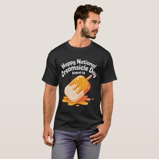Happy National Creamsicle Day T-Shirt – August 14  (Vorne ganz)