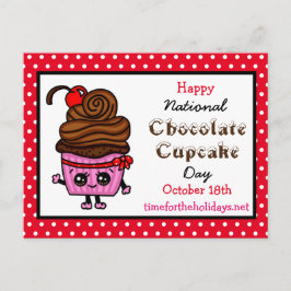Happy National Cupcake Day - 18. Oktober Postkarte