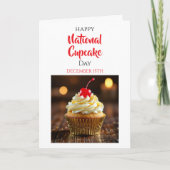 Happy National Cupcake Day | December 15th Karte (Vorderseite)