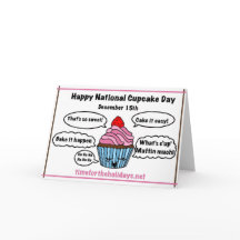 Happy National Cupcake Day - Rezept Card Inside