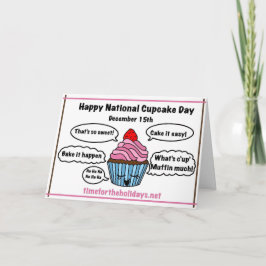 Happy National Cupcake Day - Rezept Card Inside Karte