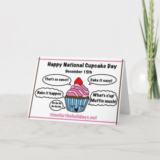 Happy National Cupcake Day - Rezept Card Inside Karte (Vorderseite)