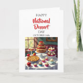 Happy National Dessert Day | 14. Oktober Karte (Vorderseite)