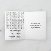 Happy National Dessert Day | 14. Oktober Karte (Innenseite)