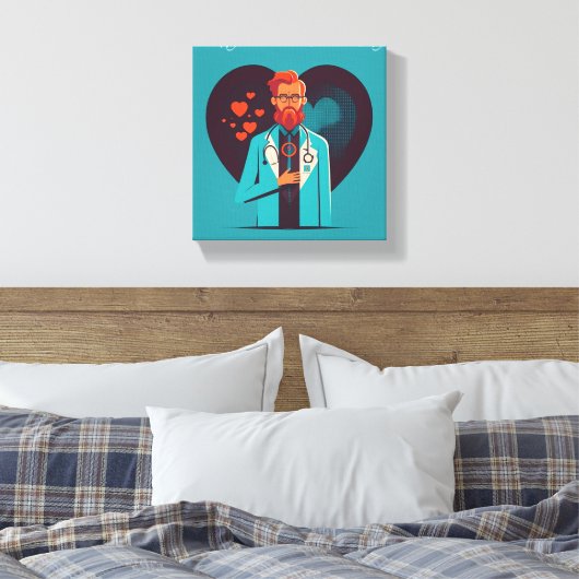 Happy National Doctor Day - Leinwand (Insitu (Schlafzimmer))