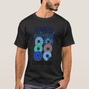 Happy National Donut Day Sprichwort Donuts Lover e T-Shirt
