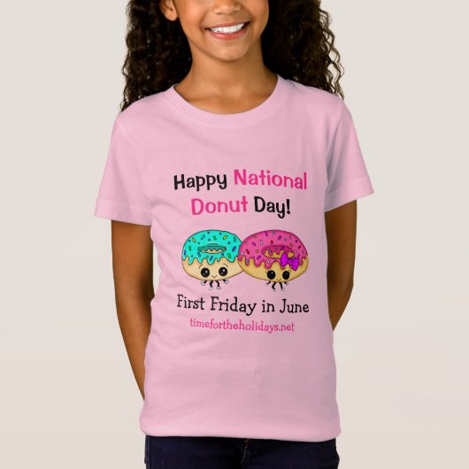 Happy National Donut Day T-Shirt (Vorderseite)