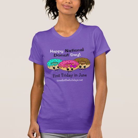 Happy National Donut Day T-Shirt (Vorderseite)