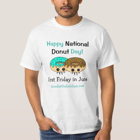 Happy National Donut Day T-Shirt (Vorderseite)