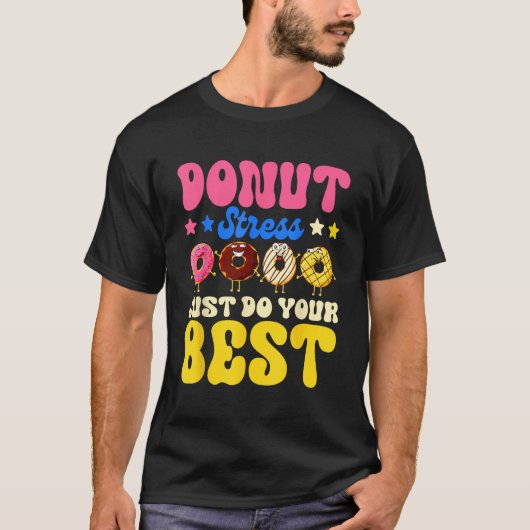 Happy National Donuts Day Funny Doughnut Day Chef T-Shirt (Vorderseite)