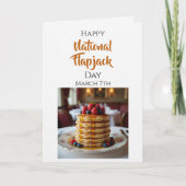Happy National Flapjack Day | March 7th Karte (Vorderseite)